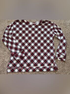 Ralph Lauren Red and White Plaid Women's Top